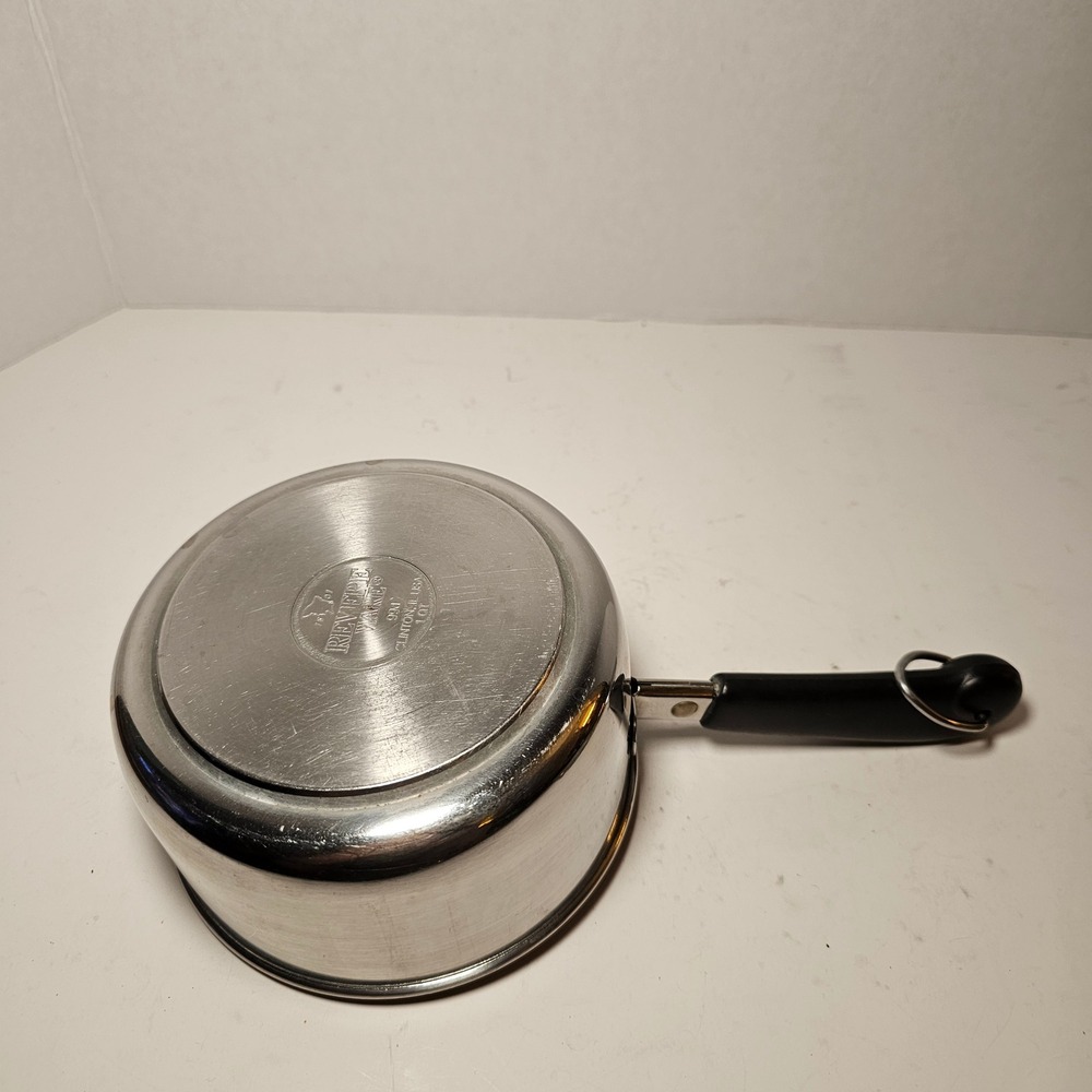 MCM Revere Ware 1 QT Saucepan with Lid Stainless Steel 99d Made in USA Retro - Picture 7 of 7